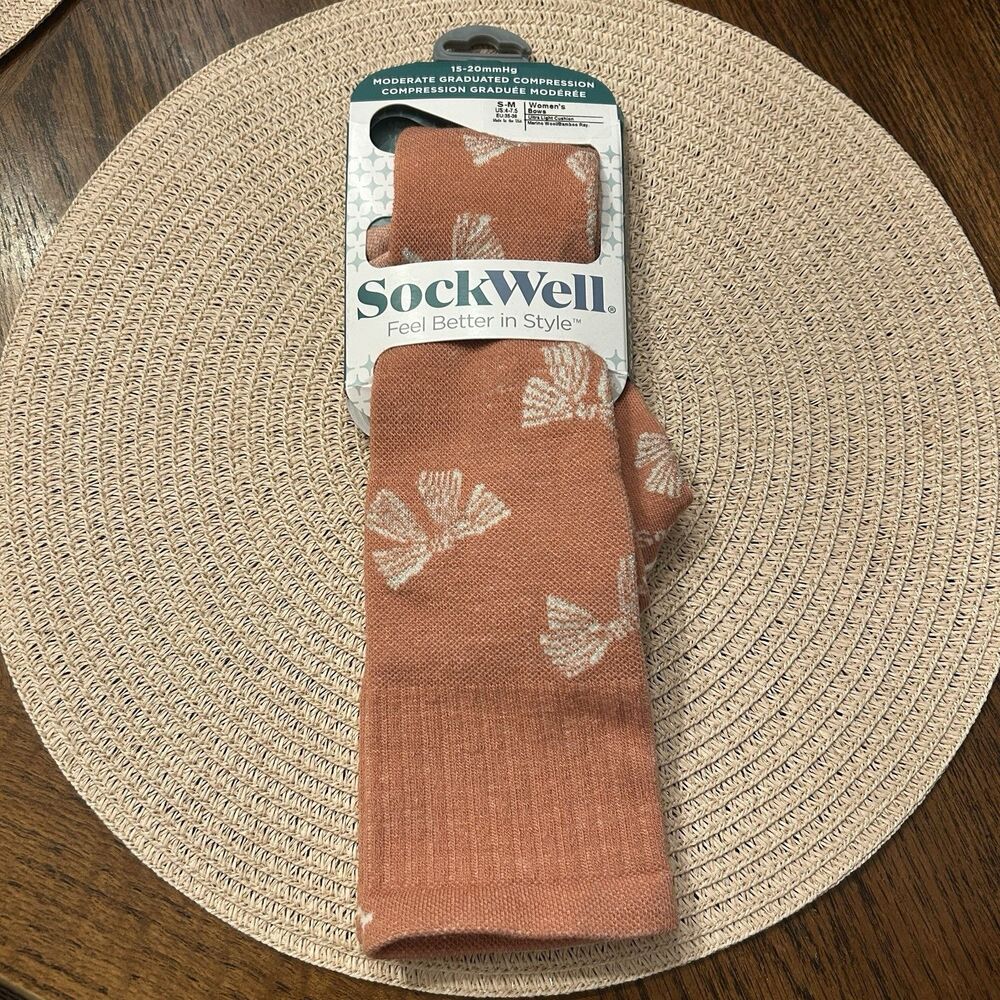 Sockwell Women's Moderate Graduated Compression Socks S-M 4-7.5 New 15-20 mmHg